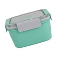 thumbnail image 2 of Salad Lunch Container To Go,1pcs Double Layered Salad Bowl for lunch,Leakproof Plastic Lunch Container,Salad Dressings Container for Salad Toppings,Snacks,Fruit,6x6x3.38 inch, 2 of 6