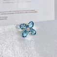thumbnail image 4 of Crystal Flower Statement Ring for Women Multi-Color CZ Stones Bohemian Floral Ring Promise Engagement Rings Wedding Band Adjustable Fashion Jewelry, 4 of 4