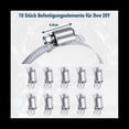 thumbnail image 4 of Hose Clamp Stainless Steel DIY Clamp Hose Clamp Pipe Hose 9.84Ft Adjustable Band with 10 Pieces Attachment, 4 of 5