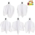 thumbnail image 4 of JOYIN 27.5" 5 Pack Halloween Hanging Ghosts for Halloween Party Decoration, Cute Flying Ghost for Front Yard Patio Lawn Garden Party Décor and Holiday Halloween Hanging Decorations, 4 of 8