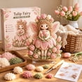 thumbnail image 5 of Flower Fairy 3D Fabric Poke Art Kit, Flower Fairy Doll Punch Needle Kit for Adults, DIY Handmade Embroidery Craft Set with Punch Tool, Flocking Materials Instruction Paper, Relaxing Art Craft Gift，B2, 5 of 8
