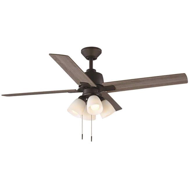 Hampton Bay 37255 54 In Malone Led Ceiling Fan With Light 44 Bronze Com - Hampton Bay Ceiling Fan Wattage