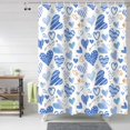 thumbnail image 2 of Valentine''s Day Shower Curtain Blue Love Heart Shower Curtains for Bathroom Decor Balloon Stripe Spot Romantic Bath Curtains Sets for Valentines Day Home Decor Waterproof Extra Long 72" X 84", 2 of 6
