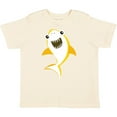 thumbnail image 3 of Inktastic Cute Shark, Little Shark, Yellow Shark, Sea Animal Boys or Girls Toddler T-Shirt, 3 of 5