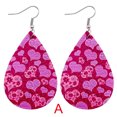 thumbnail image 2 of Boucles d'Oreilles Rouges Boucles d'Oreilles Cœur Rouge Bague d'Amour Boucles d'Oreilles Saint-Valentin Cœur Amour Lèvres Rouges Boucles d'Oreilles Imprimées Double Face, 2 of 2