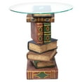 thumbnail image 3 of Stacked Volumes Sculptural Glass-Topped Book Table, 3 of 7