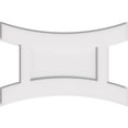 thumbnail image 1 of Ekena Millwork CMP18X12HN 12 x 18 in. Rectangle Havre Architectural Grade Médaillon de Plafond Contemporain PVC, 1 of 1