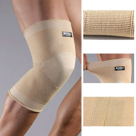 Knee Sleeve 1Pc Elastic Soft Nylon Knee Brace Anti Slip Knee Compression Sleeve for Sports Running Basketball