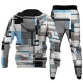 thumbnail image 3 of TIMIFIS Survêtement pour Homme 2 Pcs à Capuche, Ensemble de Sport Athlétique, Chandail à Enfiler Décontracté pour Course, Jogging, Ensemble de Tenue de Sport SetsFall, 3 of 3