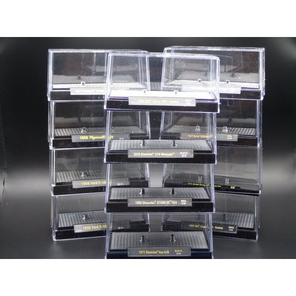 Open Box LOT OF 50 1/64 PLASTIC DISPLAY CASES DIECAST MODEL CAR DISPLAYS