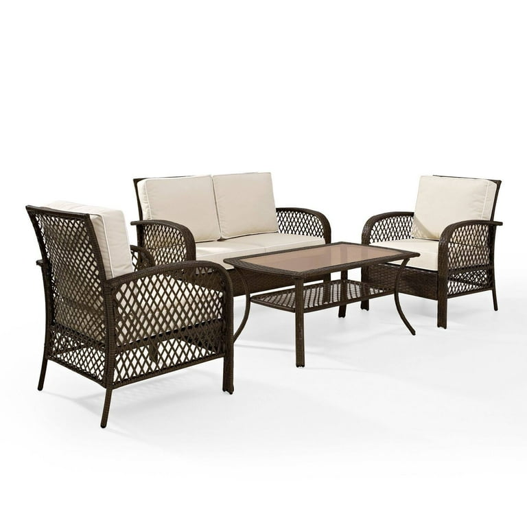 Tribeca 4 piece rattan with cushion sales