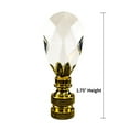 thumbnail image 3 of Stephanov Crystal Small Tear Drop Lamp Finial Polished Brass 2.5"h, 3 of 5