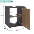 thumbnail image 6 of Phillips Under Sink Cabinet, Double Door Storage with Open Back for Pipes, Wide Unit, Freestanding Cabinet, 6 of 7