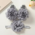 thumbnail image 2 of Newborn Baby Girls Flower Headbands & Sock Set Baby Floral Decor Flower Hair Band Hair Accessories for Newborns Infants Toddlers Photograph, 0-2 Years, 2 of 4