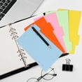 thumbnail image 2 of 10 Sets A6 Subject Dividers Paper Sheet, Punched File Card Dividers,Tabbed Divider for Notebook Insert Planner, 2 of 6