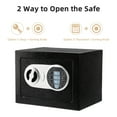 thumbnail image 4 of LOCKSWORTH 0.2 Cubic Feet Electronic Digital Safe Box, Steel Money Safe Box for Home with Fireproof Money Bag for Cash Safe Hidden, Black, 4 of 8