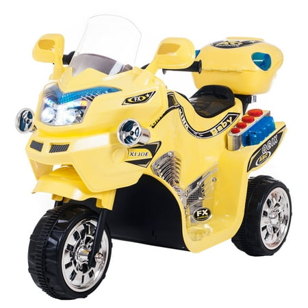 Ride on Toy, 3 Wheel Motorcycle for Kids, Battery Powered Ride On Toy by Lil' Rider - Ride on Toys for Boys and Girls, 2 - 5 Year Old - Yellow