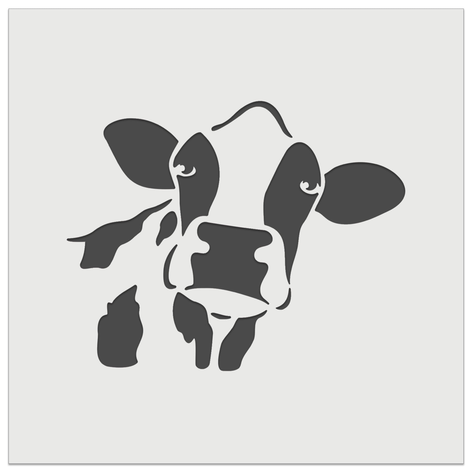 Silly Cow Face DIY Cookie Wall Craft Stencil 3 5 Inch Walmart