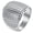 Silver, variant on Stainless Steel Wide Dotted Chunky Cocktail Rings for Women Comfort Fit Statement Bold Band Jewelry Gift Silver Size 10