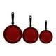 thumbnail image 2 of Juego de Sartenes Tramontina Turim Aluminio Antiadherente 3 Pzs Rojo, 2 of 3