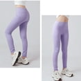 thumbnail image 4 of CHUOU Girls Stretch Leggings Yoga Pants Pants Active Tight Pants,Sizes 5T-14T, 4 of 5
