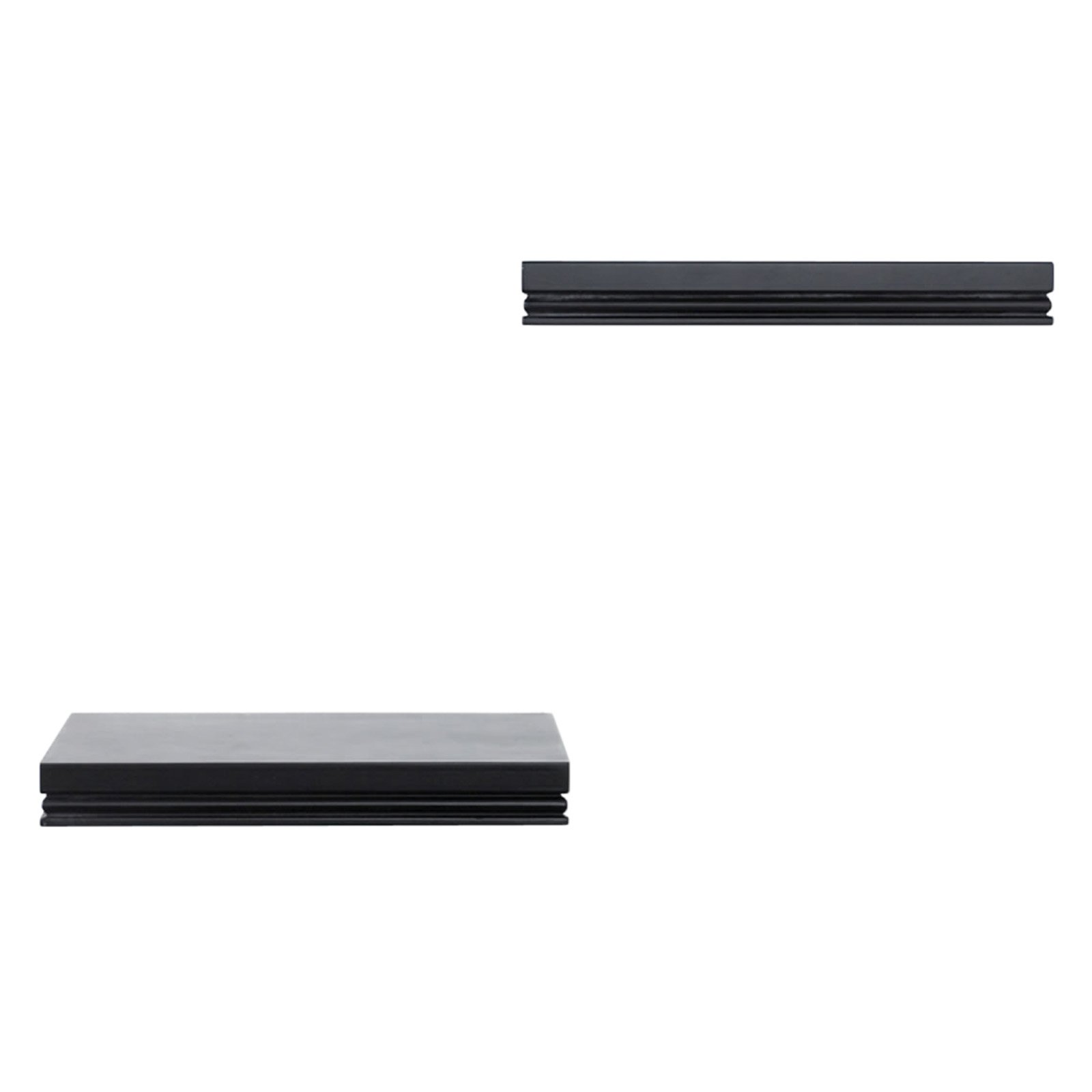Warwick 10 in W x 8 in D x 1.25 in H Floating Wall Shelves, Set of 2, Black - image 3 of 4