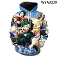 thumbnail image 1 of Sudadera con capucha de My Hero Academia para hombre y mujer, abrigo con estampado 3D de Boku no Hero Academia, sudaderas con manga a la moda para niño y niña, novedad, 1 of 4