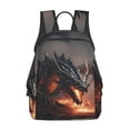 thumbnail image 1 of Disketp Fiery Black Dragon Attack Mochila Ligera e Impermeable, Mochila de Día Resistente para Viajes, Senderismo y Uso Diario para Hombre y Mujer, 1 of 7