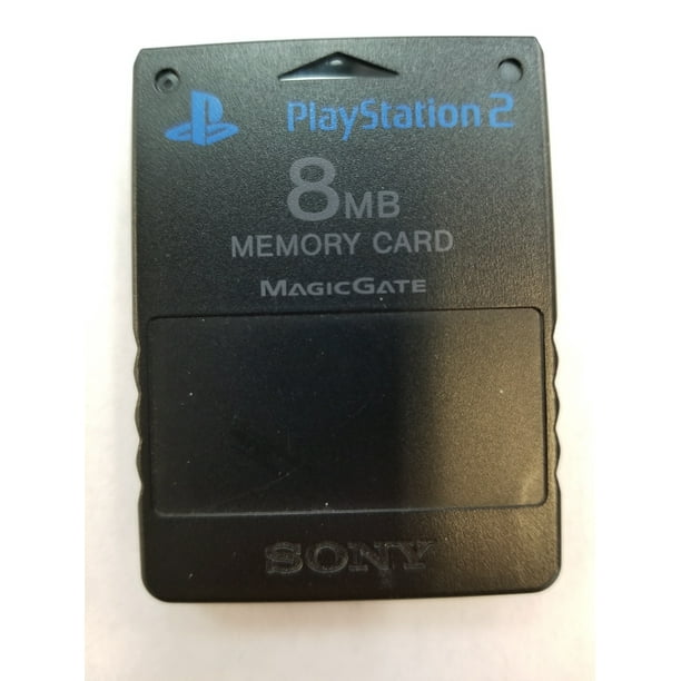 Sony Playstation 2 PS2 Authentic OEM Memory Card 8MB Black (Refurbished