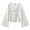 White, variant on AKOEE Womens Crop Sweaters Open Tie Front Cardigans Soft Knit V Neck Long Sleeve Casual Spring Fall Blouses (XL, Black)
