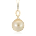 thumbnail image 2 of ANGARA Golden South Sea Cultured Pearl Ornate Bale Pendant in 14K Yellow Gold for Women | June Birthstone, Birthday, Anniversary, Jewelry Gift for Women | Pearl Necklace, 2 of 8