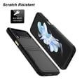 thumbnail image 7 of Njjex Case for Samsung Galaxy Z Flip 4 5G, Ultra Thin Transparent Premium PC Hard TPU Full Protection Non-Slip Hybrid Shockproof Phone Cover (Black), 7 of 7