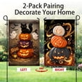thumbnail image 4 of CSZPPQAF Hallween Pumpkins Flags 12x18 Double Sided,2 Pack-165 GSM Polyester Fall Yard Decoration Flags, Fade Resistant, 4 of 6