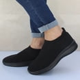 thumbnail image 1 of Zapatos planos de mujer de talla grande 43, zapatillas de deporte con plataforma de malla transpirable, zapatos informales suaves sin cordones para mujer, zapatos planos de calcetín de punto para mujer Tan Jianjun unisex, 1 of 2