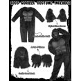 thumbnail image 4 of Mono Kofero Gorilla para adulto y hombre, unisex, de lujo, negro, 4 of 7