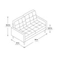 thumbnail image 3 of Grayburn Mid-Century 2-Cushion Loveseat in Smoke Gray Fabric, 3 of 9