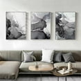 thumbnail image 4 of 3pcs Abstract Silvery Black Grey Marble Posters Canvas Painting Wall Art Print Modern Poster Nordic Wall Pictures Living Room Decor, 4 of 4