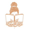 thumbnail image 2 of Cake Topper QXQXBA, club de lectura de feliz cumpleaños para niñas, 2 of 6
