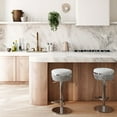thumbnail image 2 of Casafoyer Astro White and Grey Boucle Adjustable Stool, 2 of 2