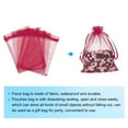 thumbnail image 3 of 100pcs Organza Bags 3.9x5.9 Inch Drawstring Favor Pouches Mesh Bag Wine Red, 3 of 7