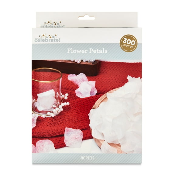 White Artificial Flower Rose Petals, 300 Count, by Way To Celebrate