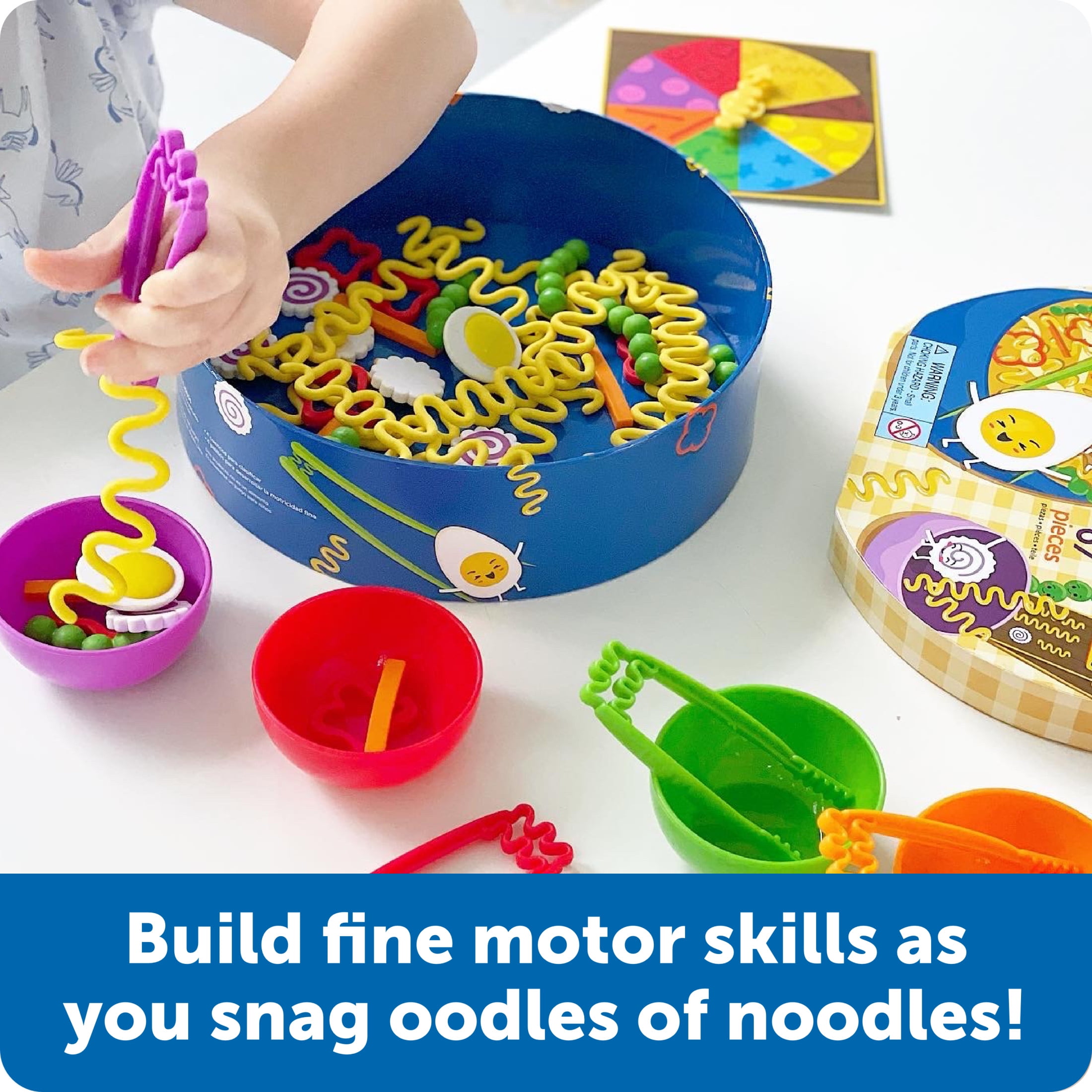 Learning Resources Noodle Knockout! Fine Motor Game, Educational Matching Kids Toy, Ages 4+