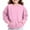 Pink, variant on hoksml Toddler Kids Girls Boys Crewneck Sweatshirt Fashion Solid Color Long Sleeve Fleece Pullover Top with Kangaroo Pocket