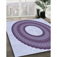 thumbnail image 2 of Ahgly Company Indoor Square Patterned Bright Grape Purple Area Rugs, 5' Square, 2 of 6