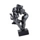 thumbnail image 1 of Escultura abstracta de cara de pareja besándose, figura de amor, centro de mesa, artesanía Plateado vintage, 1 of 9