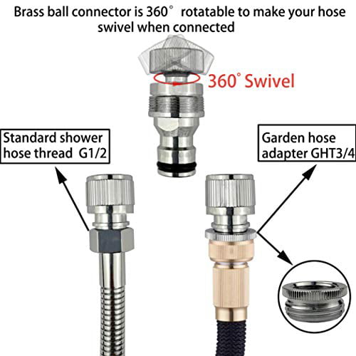 Dishwasher,washer Snap Adapter,shower hose, garden hose(3/4GHT) quick  connection, Bathroom/kitchen,sink to hose adapter Faucet Hose Adapter,Sink  