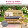 thumbnail image 4 of Millsilo Outdoor Bench Cushion 36" x 14" x 4", Waterproof Patio Garden Cushion with Non Slip Bottom, Thick Cushion for Porch Swing & Outdoor Furniture, Gray, 4 of 7
