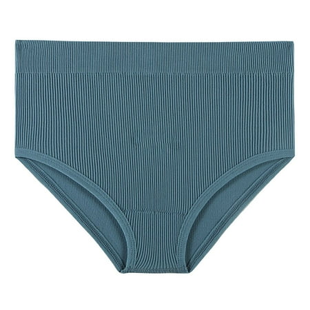 

XIAOFFENN Women s Sports Thong Large Size Seamless Elastic T-pants Women s Seamless Solid Color Comfortable Low-waist Panty