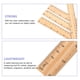 thumbnail image 3 of EeaseMX Regla de madera de 20 cm y 8 pulgadas, 30 unidades, ayuda para el entrenamiento de modista, regla de doble escala de un lado., 3 of 7