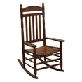 thumbnail image 1 of Hinkle Riverside Round Post Slat Back Wood Patio Rocking Chair, 1 of 10